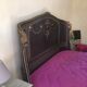 bed in solid walnut patinated Louis XVI style 160X200 cm