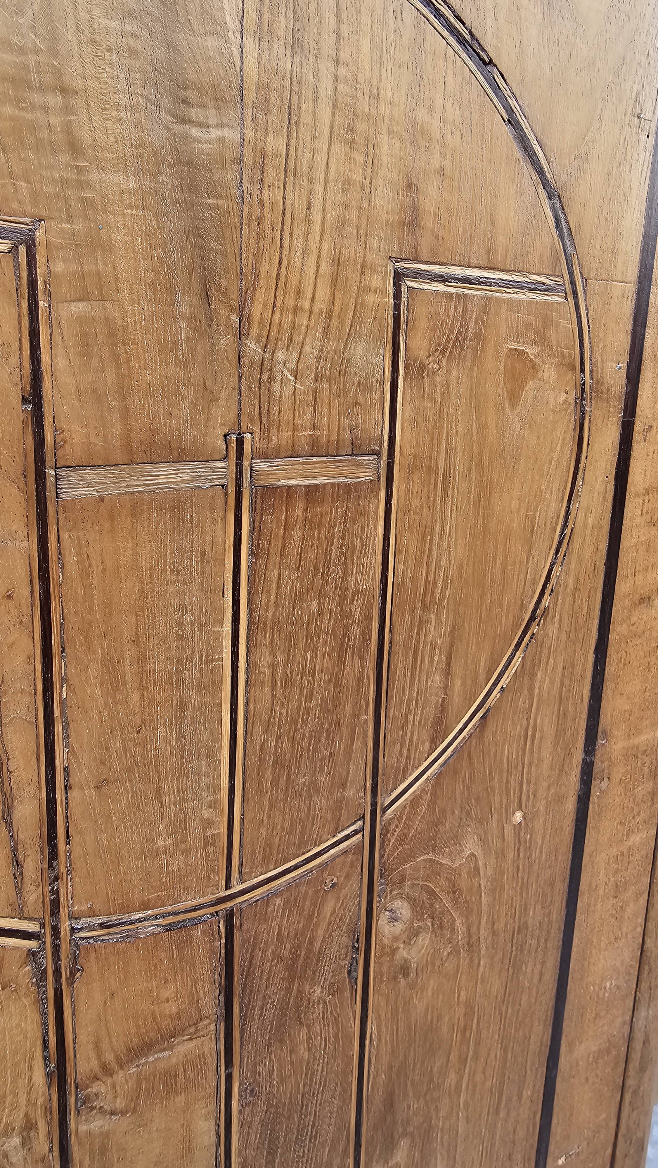 Ancienne armoire Art déco en teck birman