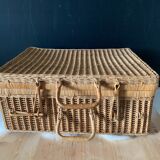 Wicker suitcase