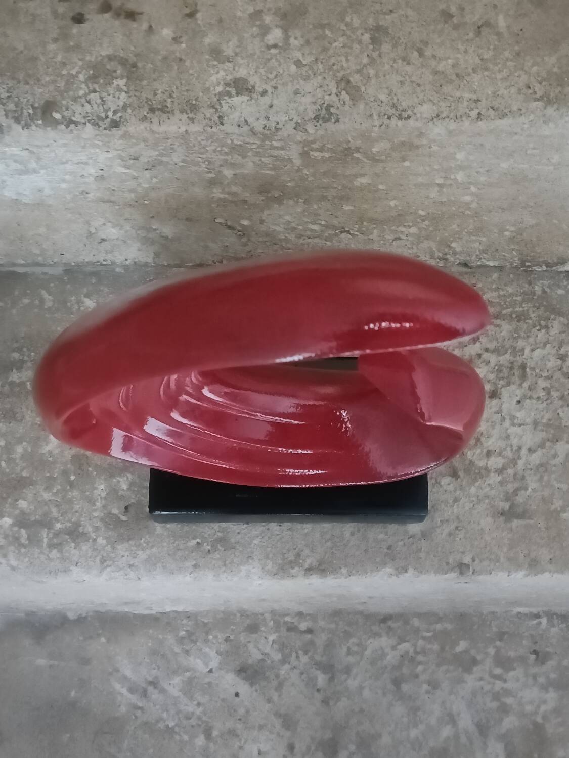 Sculpture abstraite en céramique
