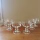 Set of 6 vintage 70s crystal champagne glasses