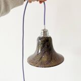 Paire de baladeuses globe opaline violet vintage