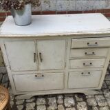 Vintage white skated buffet