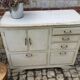 Vintage white skated buffet