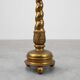 Art Deco side table or pedestal with green marble top and bronze base