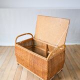 Rattan and bamboo toy bench 1970