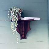 Antique wooden wall shelf