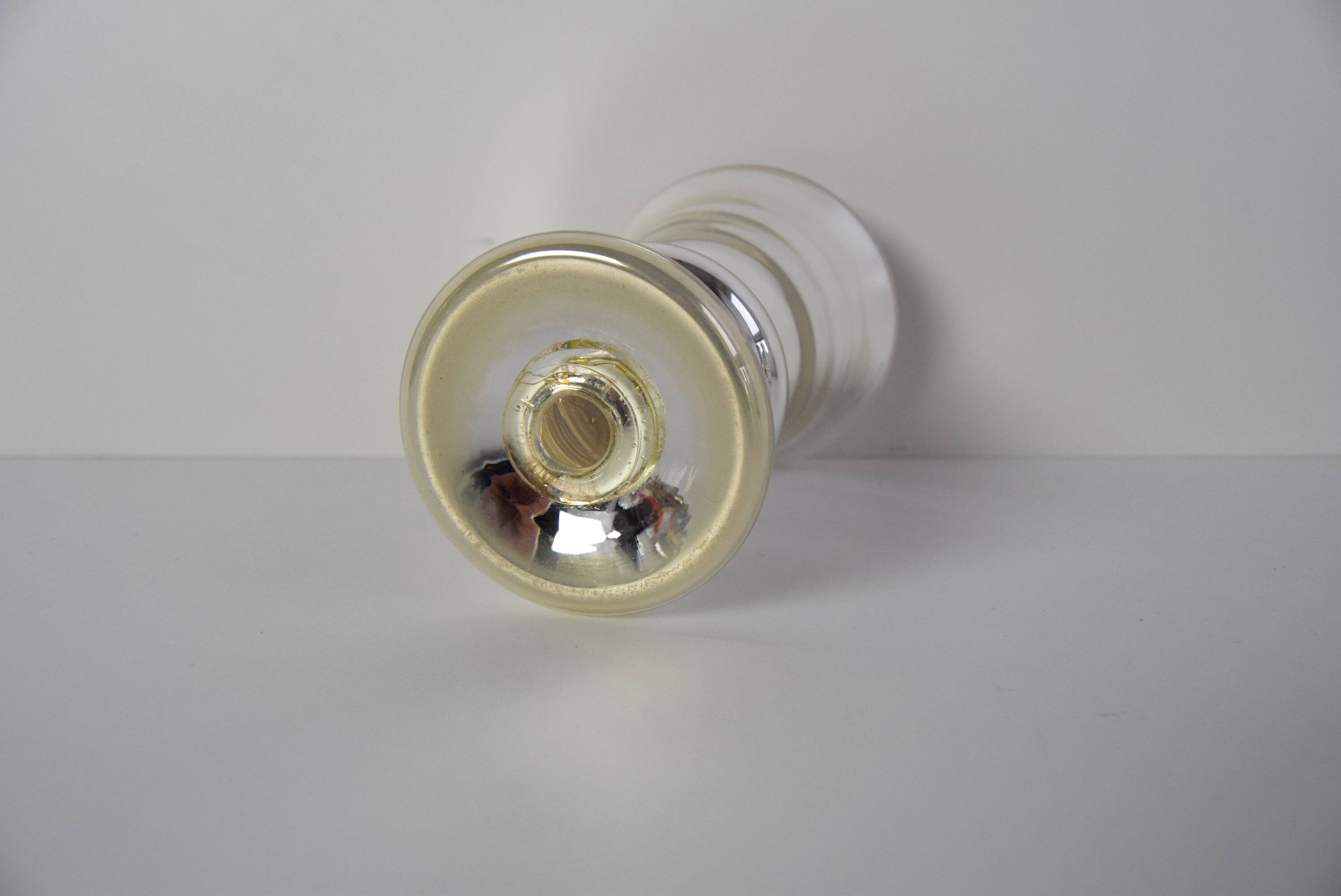 Set of six Amalgam Glass Goblets, Biedermeier, Peasant Silver, Circa 1860's.