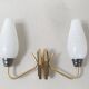 Pair of vintage 1950s wall lights