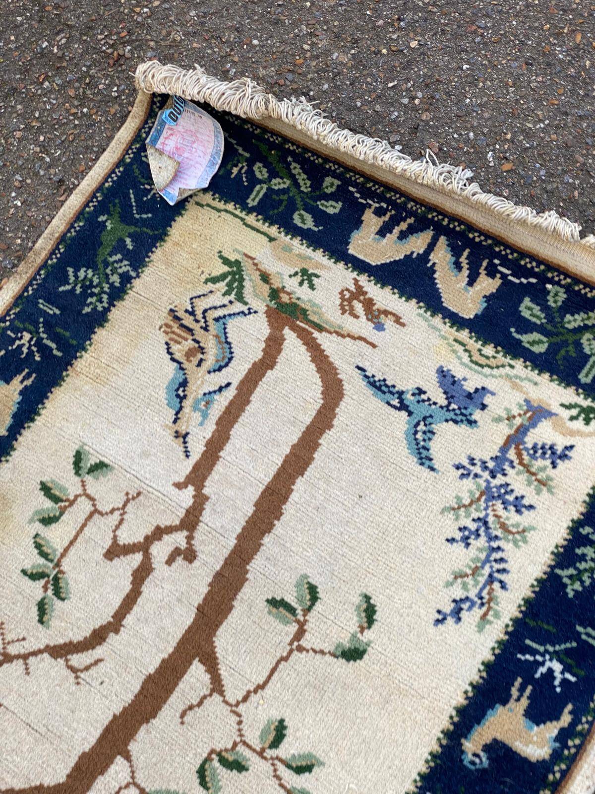 Long Berber rug from Tunisia in wool 270x72cm