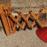 Scandinavian design wooden accordion wall lamp