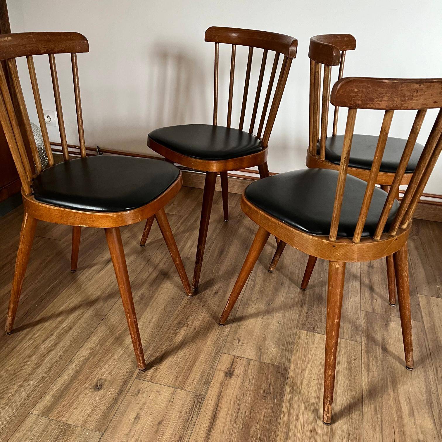 Set of 4 BAUMANN model 740 chairs