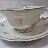 Duo tasses déjeuner porcelaine de Limoges