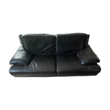 Chocolate leather sofa