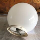 Opaline ball ceiling light.