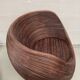 Vintage pencil or split reed rattan bamboo wicker egg pod chair