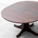 1960s vintage moderne antique table à rallonge en teck