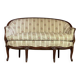 Louis XV style carved wooden basket bench, circa 1880