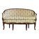 Louis XV style carved wooden basket bench, circa 1880