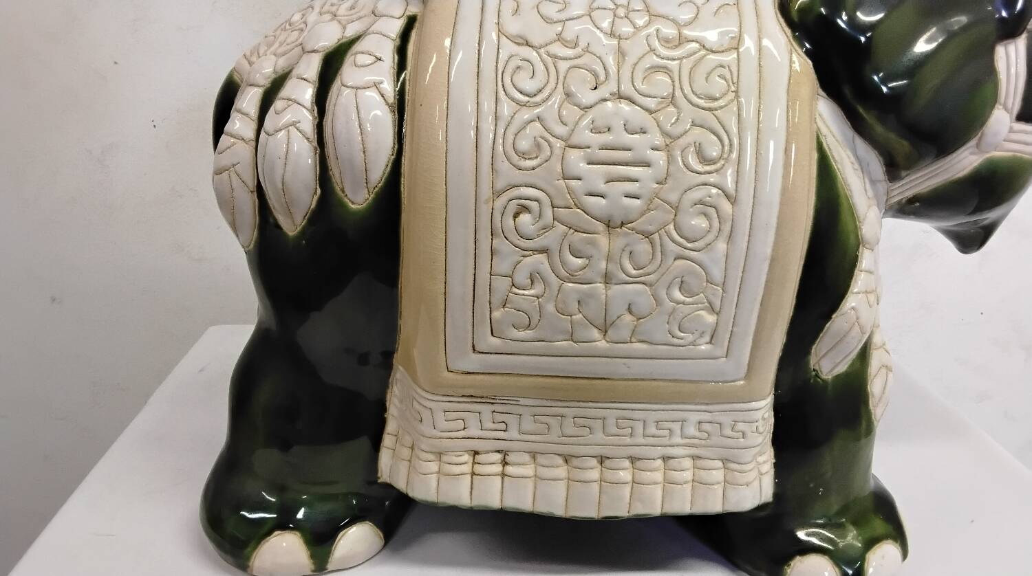 Vintage ceramic elephant plant pot