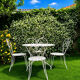 Salon de jardin rétro en fer forgé des années 50