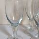 Six XXL blown glass stemmed glasses