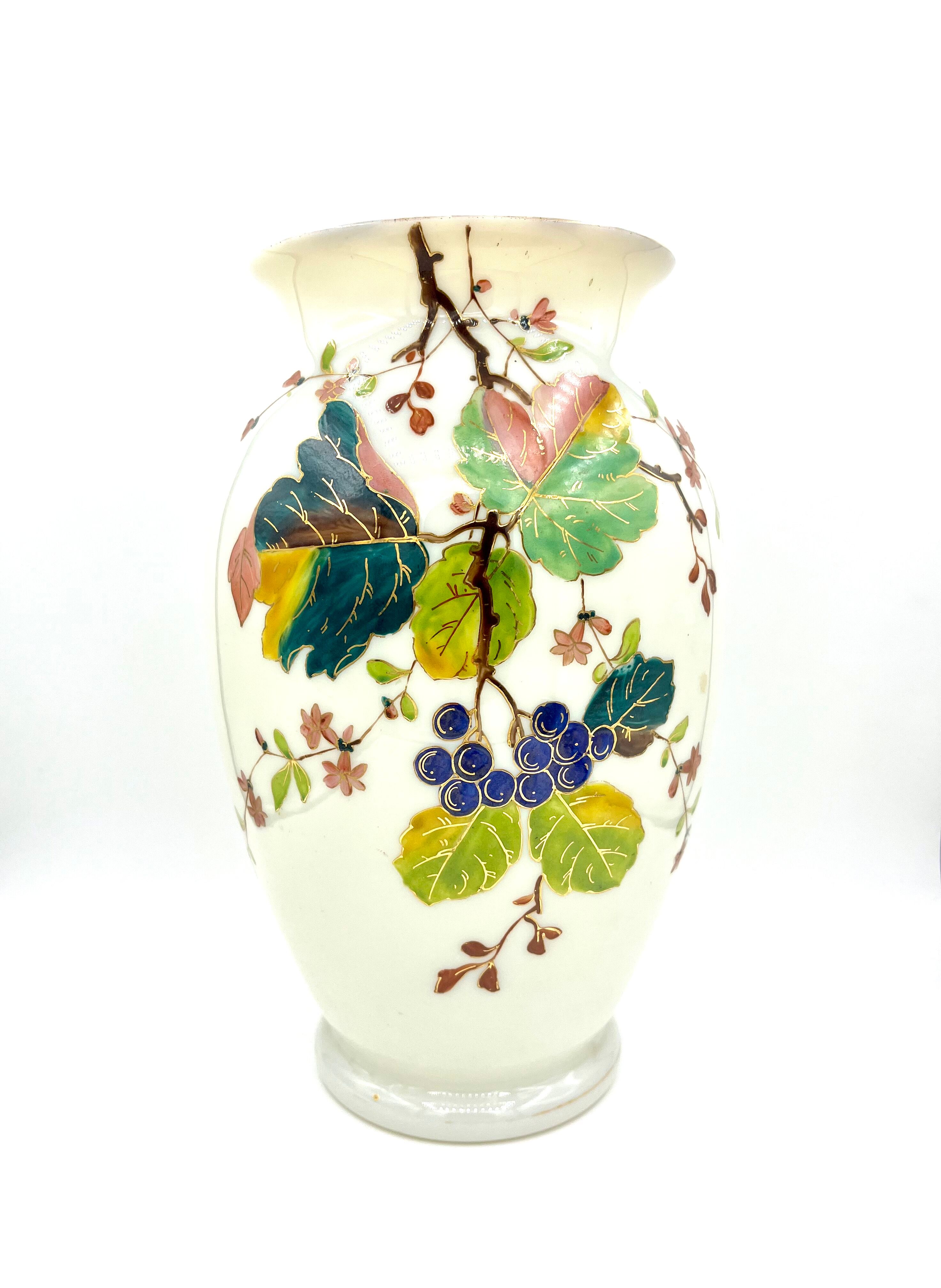 Pair of opaline vases early twentieth century