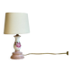 Lampe céramique italy roses et or