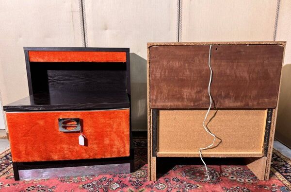 paire de chevets vintage 70