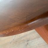 Vintage Scandinavian table in round teak