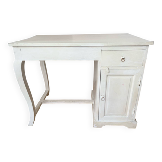Bureau vintage bois peint