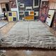 Moroccan Berber rug in cream wool 300 x 200 cm – Geometric patterns