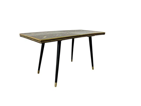 Table basse vintage mosaïque / table d'appoint / table à carreaux