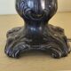 Pied de lampe art nouveau en étain - fausse bougie