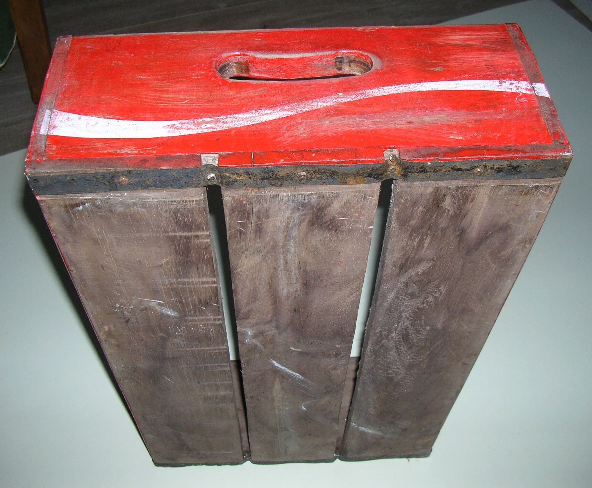 old wooden coca cola crate