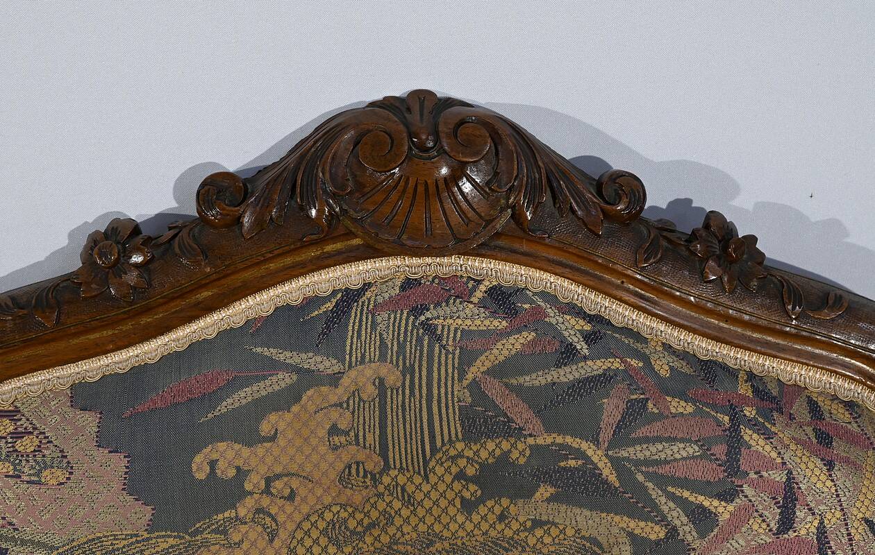 Louis XV style living room in walnut – 1920