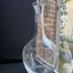 Cut crystal carafe with silver frame
