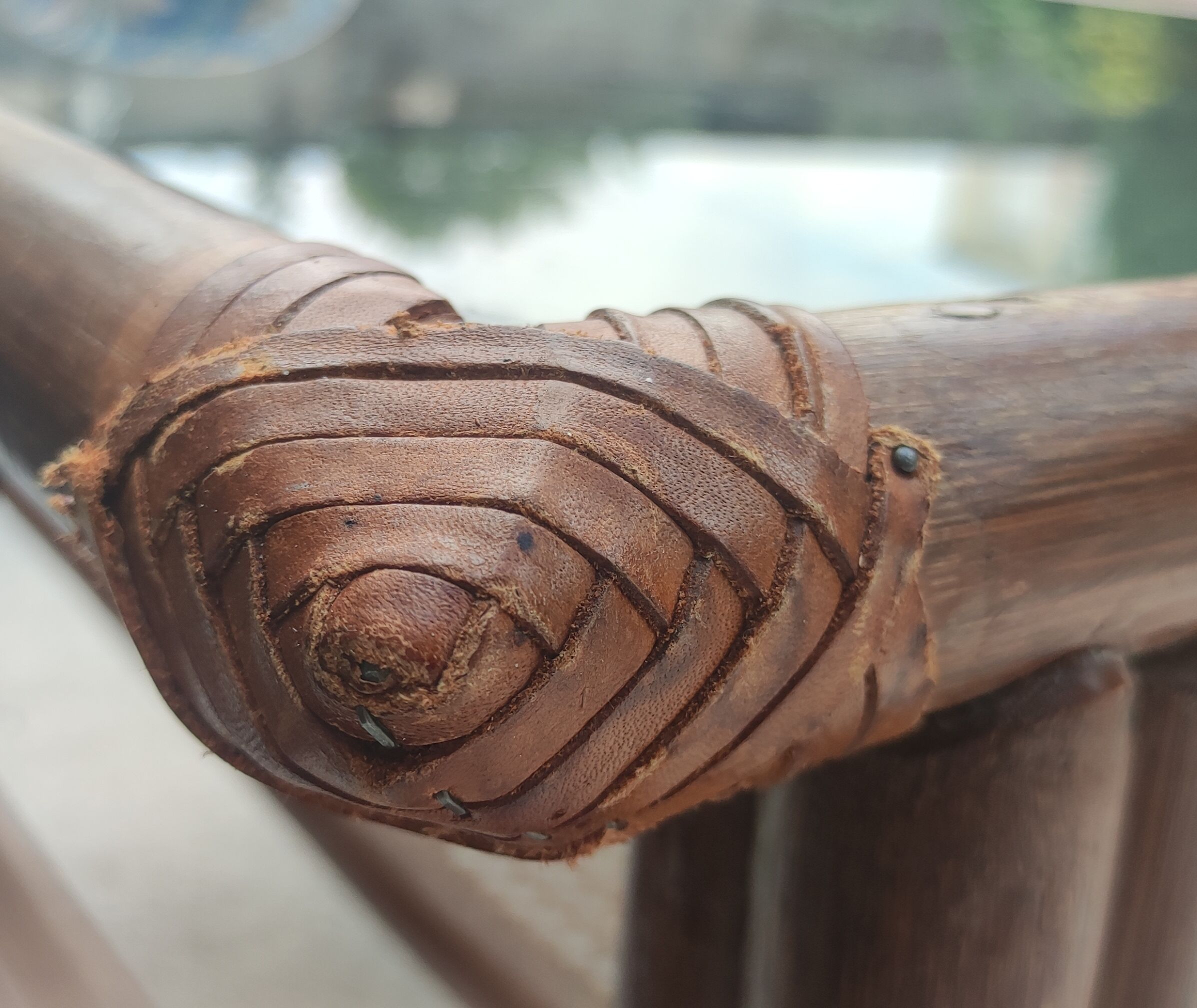 Vintage coffee table bamboo and rattan