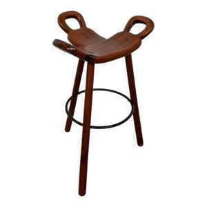 tabouret de bar vintage - bois