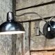Old Table Lamp Wall Light in Aluminor Metal Vintage 50s/60s