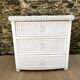 80s rattan chest of drawers