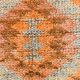 Orange & Beige Tribal Oushak Runner Rug, 88x362Cm