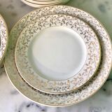 Porcelain plate service x 10 people