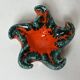 Starfish vallauris ceramic trinket tray, 20th century