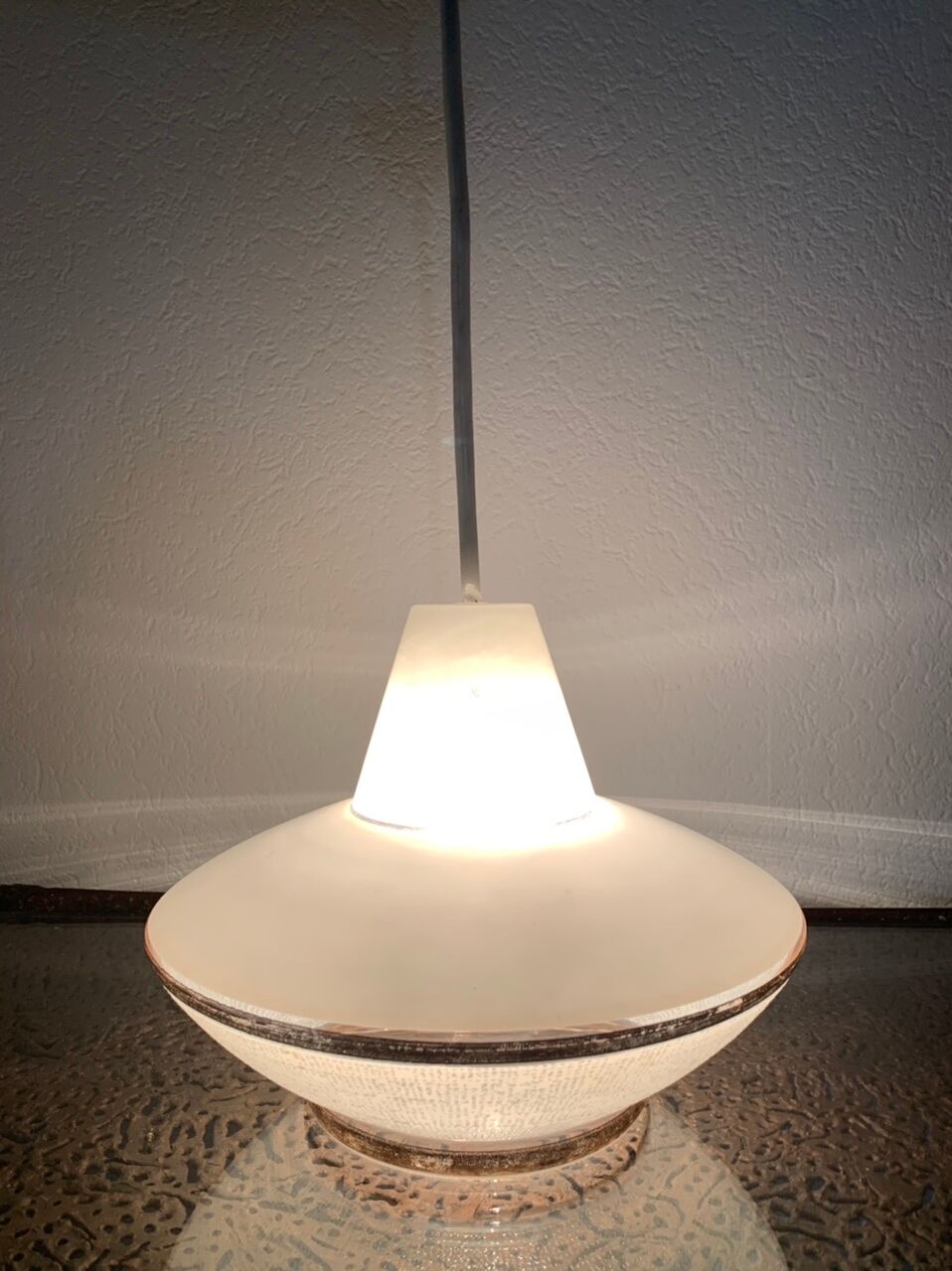 Vintage pendant lamp, UFO, space age, circa 50's/60's