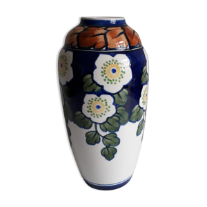 Vase en faïence aluminia