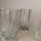Art Deco three-piece crystal set by Elis Bergh, Kosta, Sweden, 1930s.