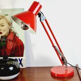 Red industrial lamp