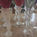 Lot of 14 Royal Bayel Crystal Glasses. Caryatid/Venus Stems