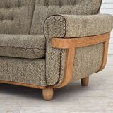 1970s, Danish 2-seater sofa, original condition, furniture wool, bentwood.